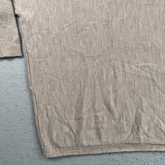Kenar‎ Heathered Beige 100% Merino Wool Oversized Dolman Sleeve Sweater Small - Picture 7 of 16